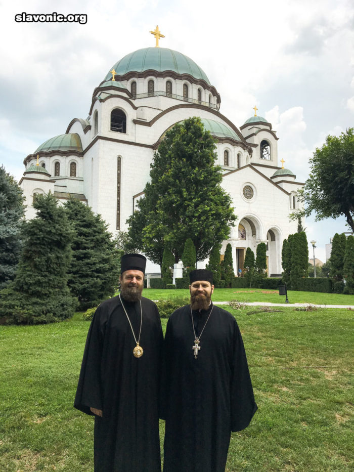 Посещение строящегося собора святого Саввы Сербского в Белграде