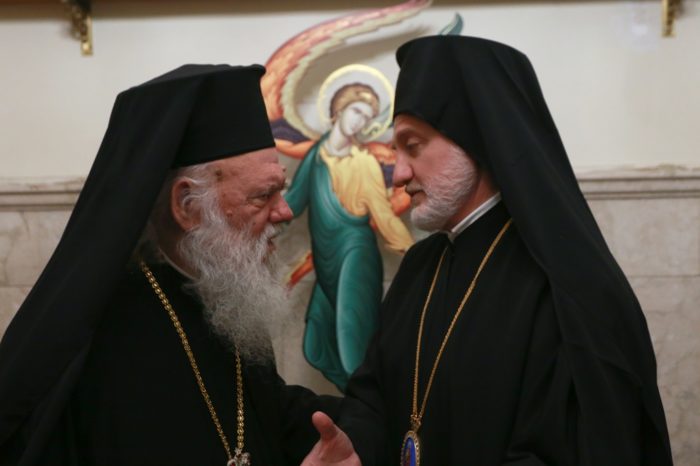 С Предстоятелем Элладской Православной Церкви Архиепископом Афинским Иеронимом
