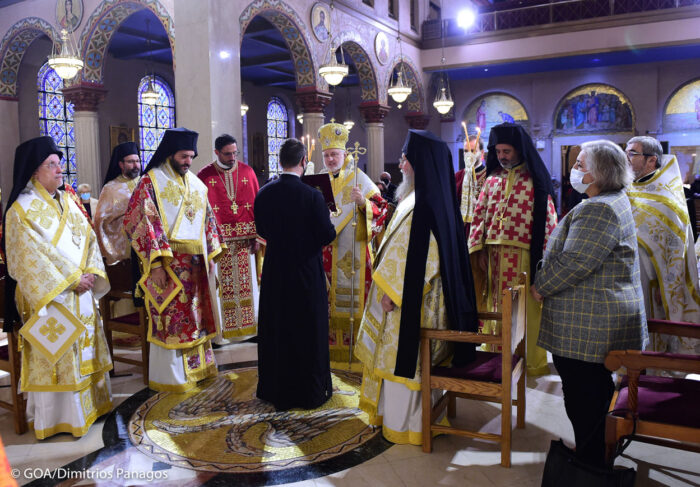 Представители Славянского Викариатства поздравили архиепископа Елпидофора с днем небесного покровителя
