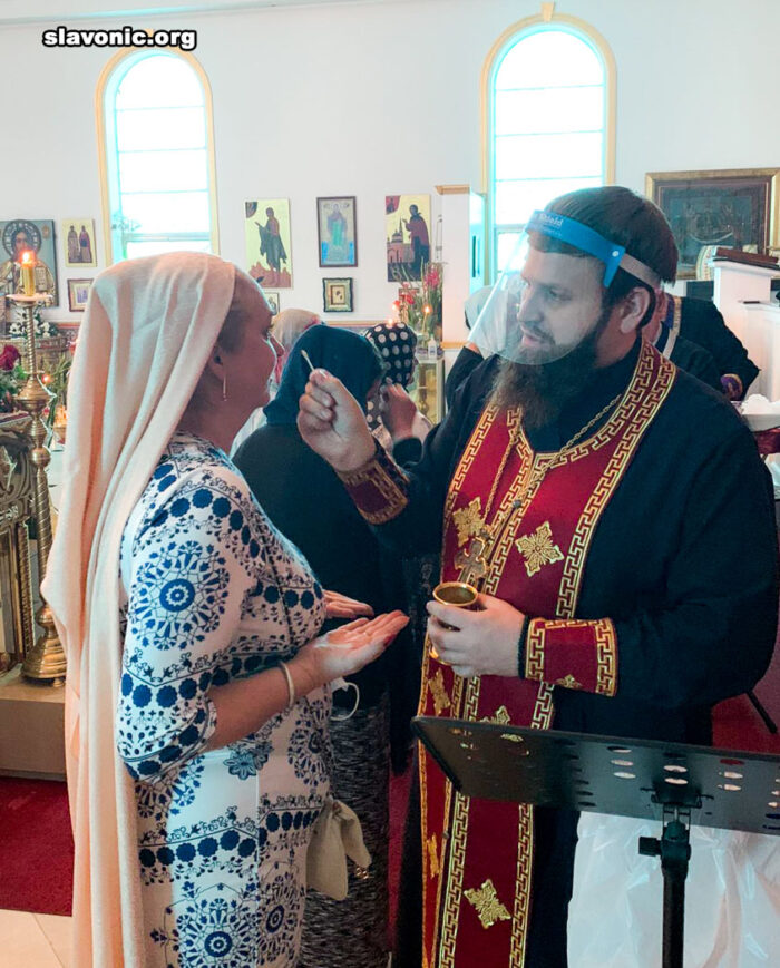 Third Sunday of Great Lent dedicated to the Holy Cross: The Sacrament of Holy Unction performed at the Cathedral of St. Matrona of Moscow in Miami