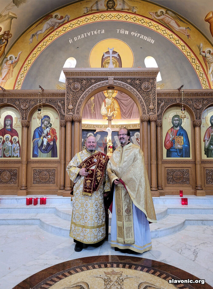 Визит диакона Георгия в собор Святой Софии в Джефферсонвилле, штат Пенсильвания