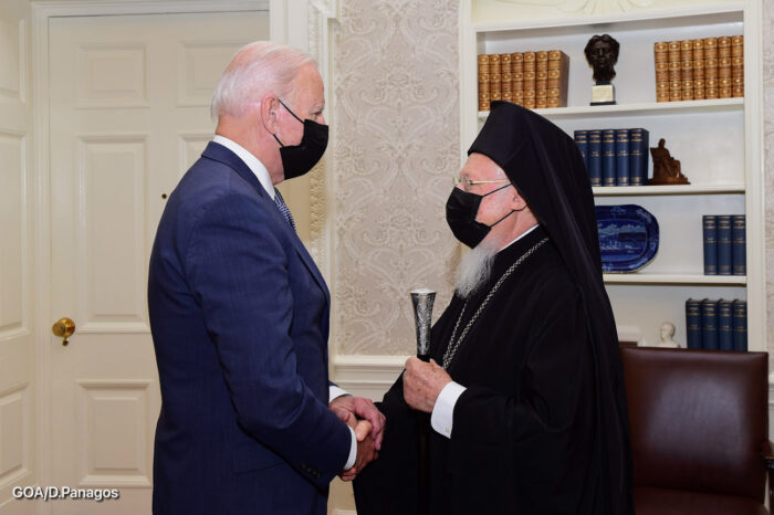 Встреча Патриарха Варфоломея с Президентом США Джо Байденом