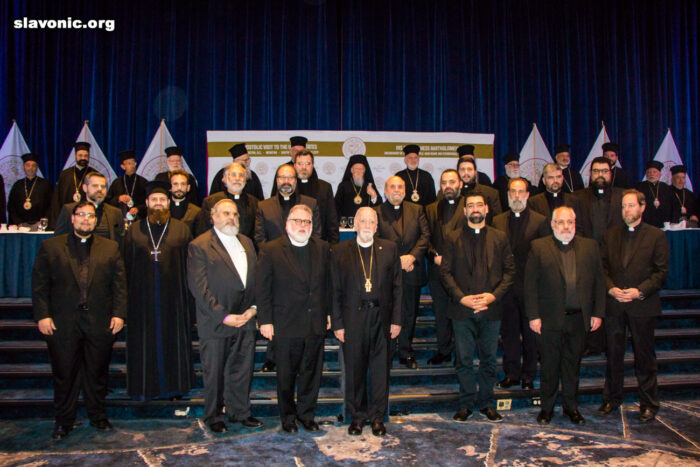 Встреча Патриарха Варфоломея с духовенством Греческой Православной Архиепископии Америки