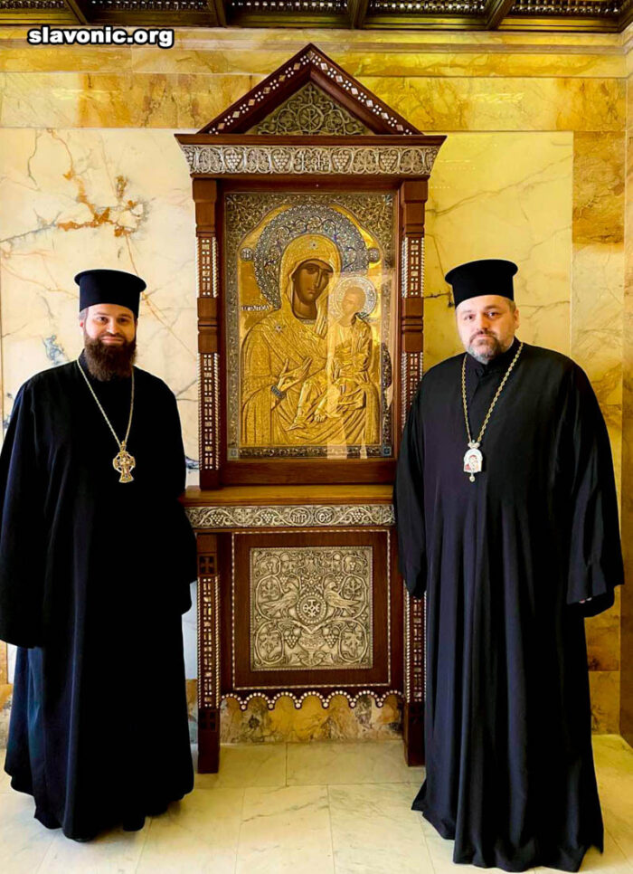 Архимандрит Александр (Беля) и епископ Шумперкский Исайя