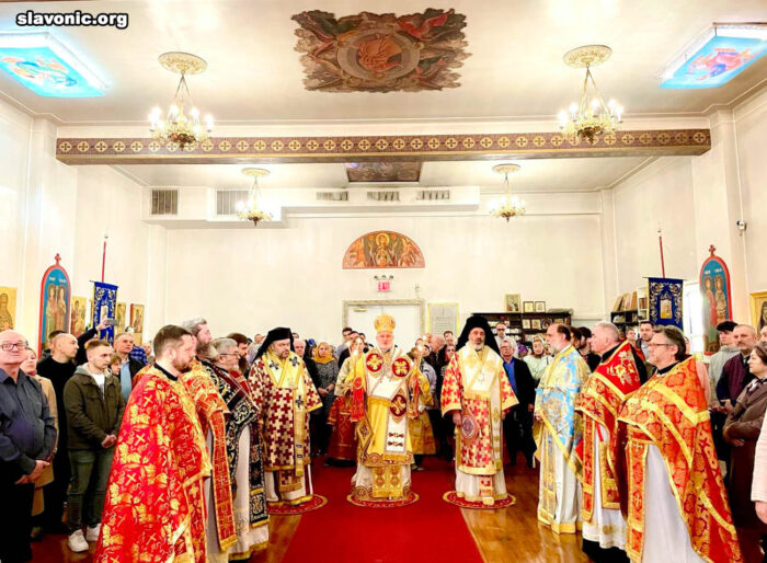 Archbishop Elpidophoros officiates the Liturgy at the Brooklyn Cathedral of the Slavic Vicariate