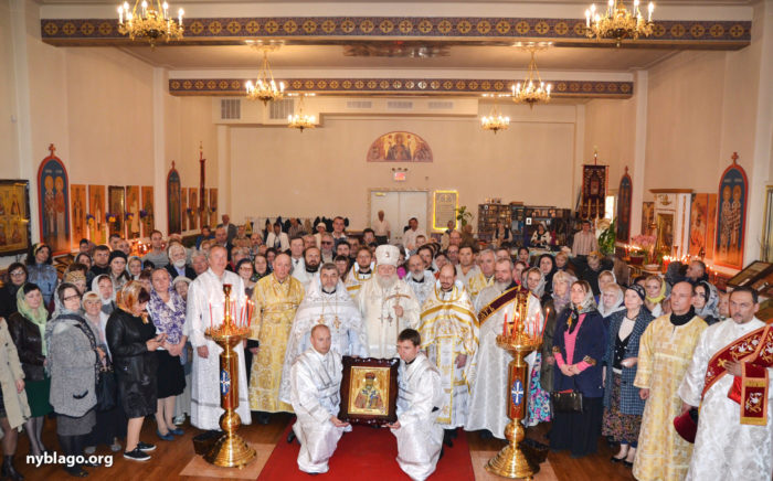 2015 г. Празднование 100-летия преставления святителя Рафаила Брулинского в Иоанно-Предтеченском соборе Бруклина
