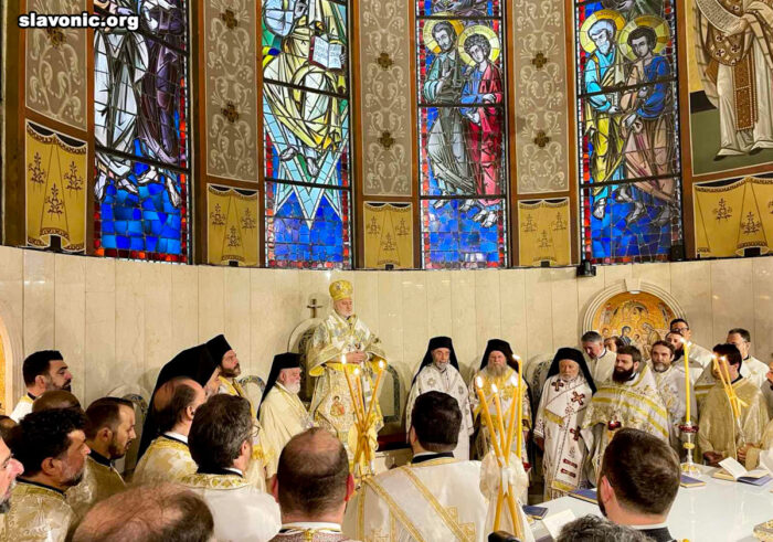 Представники Слов'янського Вікаріатства привітали архієпископа Елпідофора з днем небесного покровителя