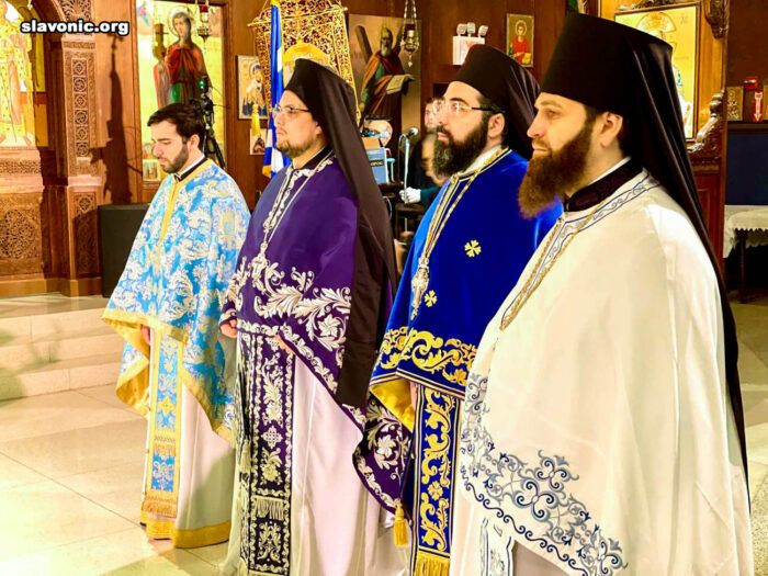Клирики Славянского Викариатства сослужили архиепископу Елпидофору на праздник Благовещения