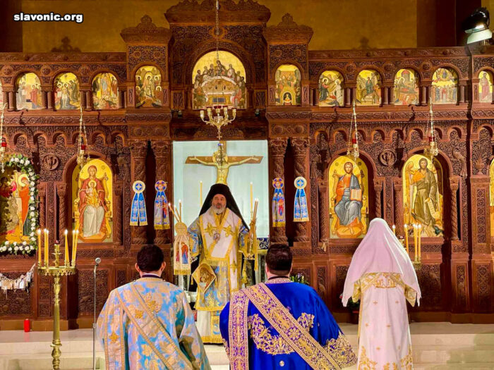 Клирики Славянского Викариатства сослужили архиепископу Елпидофору на праздник Благовещения