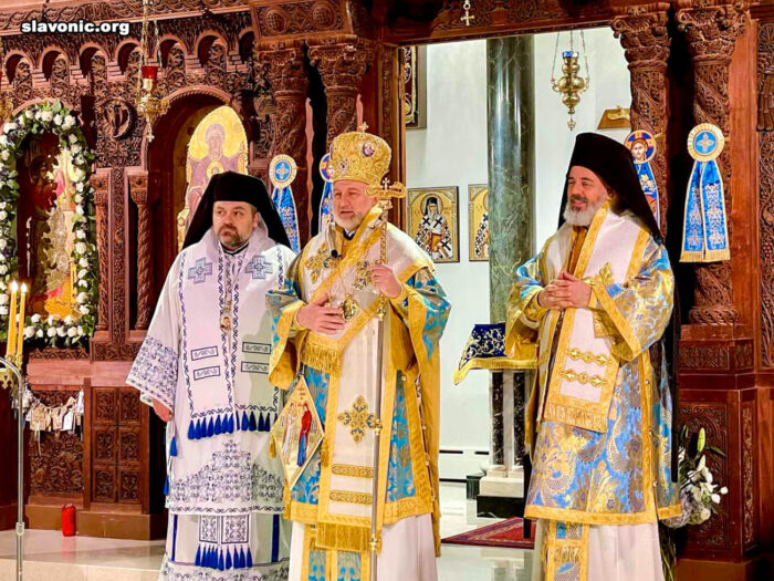 Клірики Слов'янського Вікаріатства співслужили архієпископу Елпідофору на свято Благовіщення