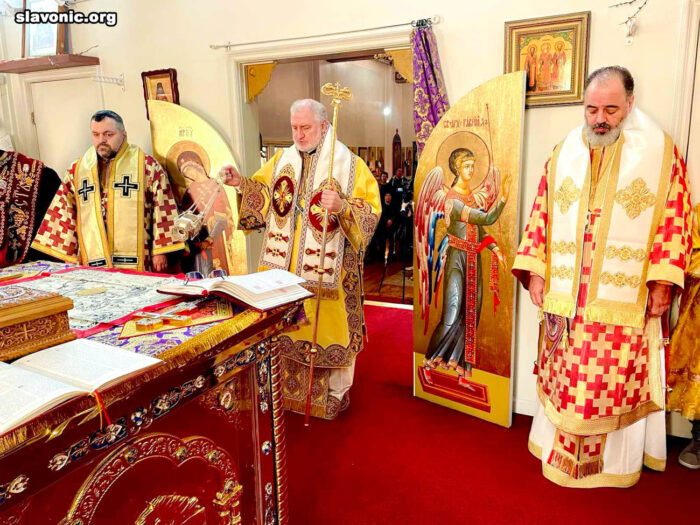 Archbishop Elpidophoros officiates the Liturgy at the Brooklyn Cathedral of the Slavic Vicariate