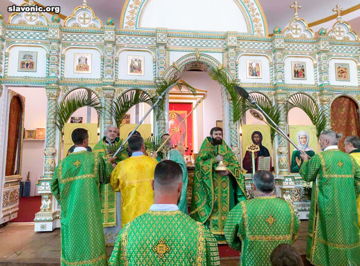 Вікарій очолив богослужіння свята Трійці у Маямському соборі