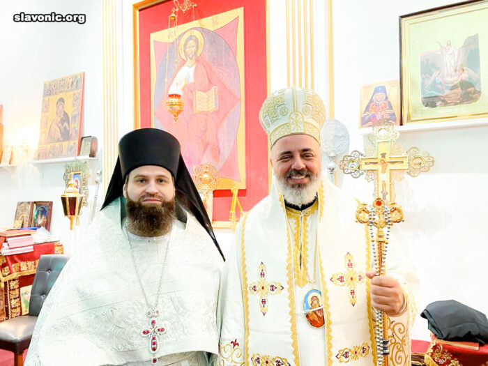Bishop Athenagoras of Nazianzos and Archimandrite Alexander Belya