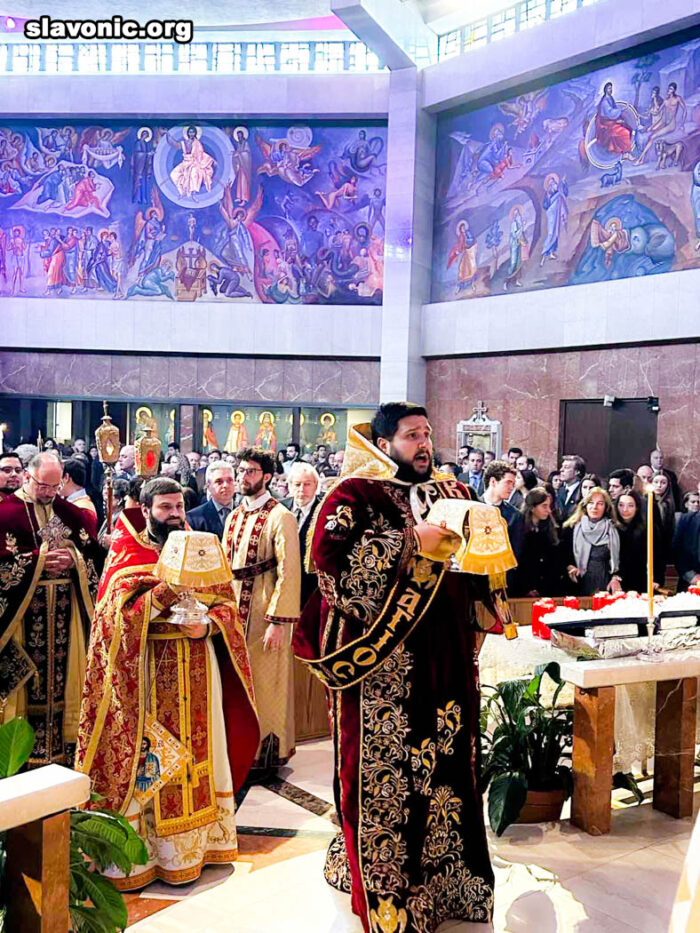 Клирики Славянского Викариатства поздравили архиепископа Елпидофора с днем небесного покровителя