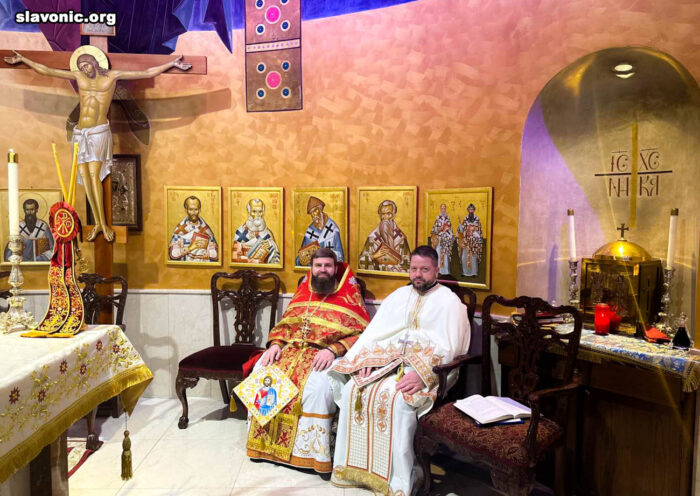 Clergy of Slavic Vicariate Congratulate Archbishop Elpidophoros on his Nameday
