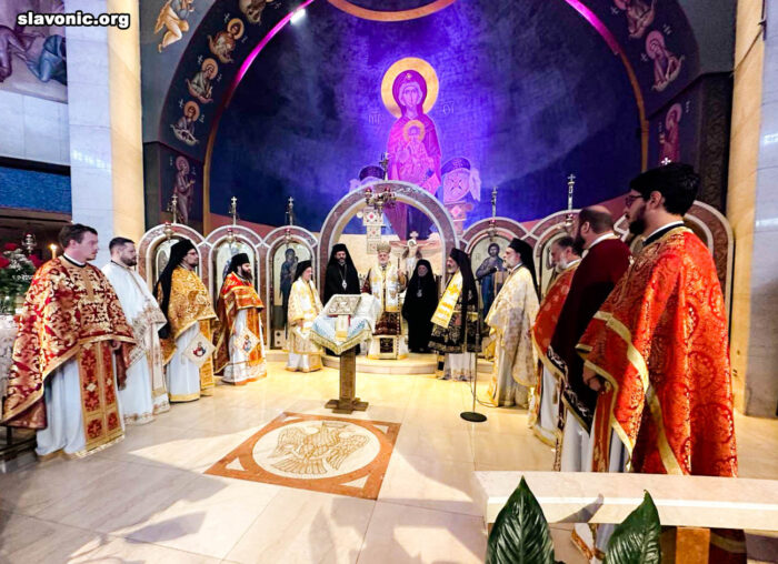 Клірики Слов'янського Вікаріатства привітали архієпископа Елпідофора з днем небесного покровителя
