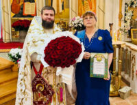 Поздравление викария матушке Кристине Беля з 65-летием со Дня рождения