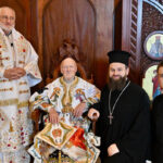 A vicar prayed at a service at a church in the Hamptons, which was led by Patriarch Bartholomew