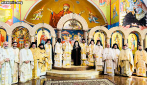 Викарий поздравил архиепископа Елпидофора с днем небесного покровителя