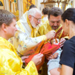 Архієпископ Елпідофор очолив Божественну літургію в Бруклінському соборі з нагоди 70-річчя настоятеля протопресвітера Олександра Беля